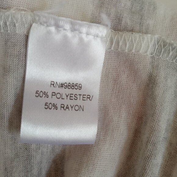 W118 by WALTER BAKER Longline Grey & White Striped Waterfall Open Cardigan L - Picture 10 of 12